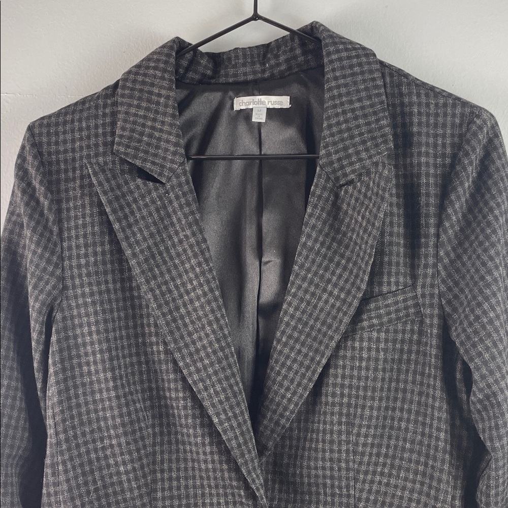 Charlotte Russe Houndstooth Blazer Size M - Picture 2 of 9